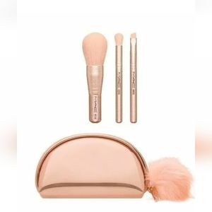 MAC Snow Ball Brush Kit / Mini Brush Bag 560SE 535SE 421SE NEW IN BOX AUTHENTIC
